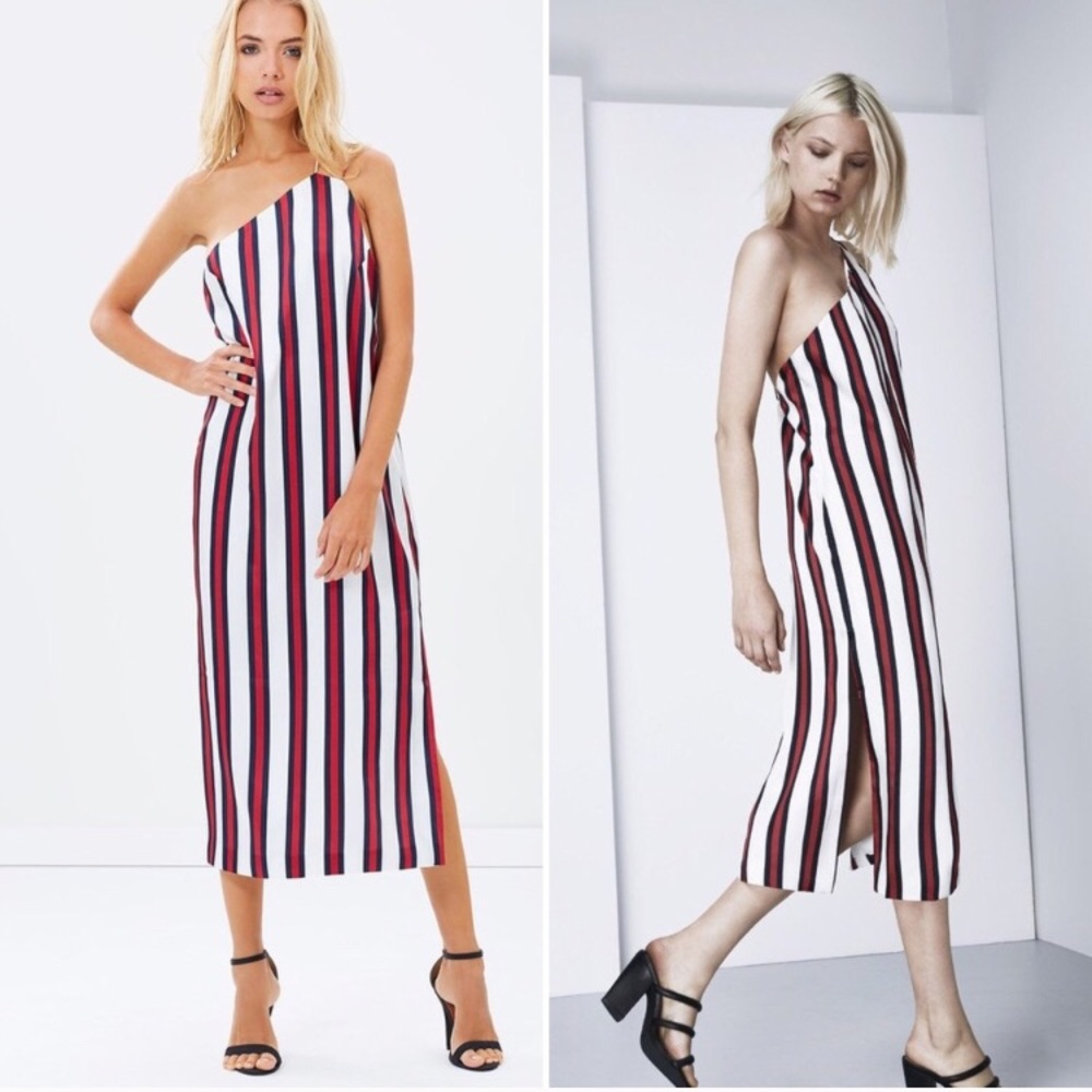 Finders Keepers More Time Striped Midi Dress - Picture 2 of 4